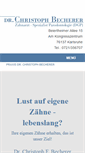 Mobile Screenshot of dr-becherer-zahnarzt.de
